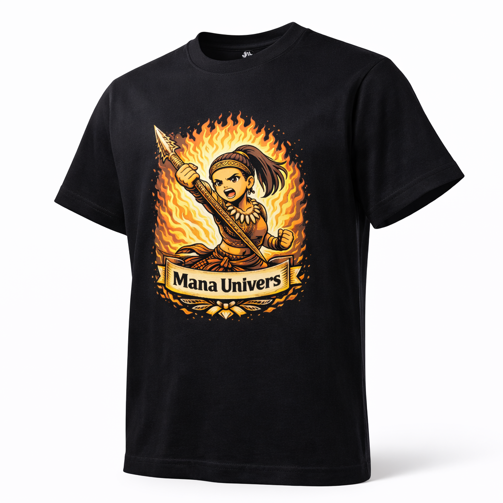 Tee-shirt enfant fille polynésien – Esprit Guerrier | Mana Univers